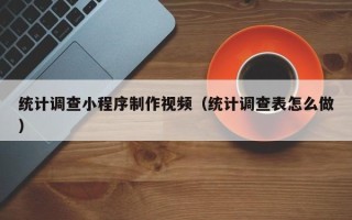 镇江统计调查小程序制作视频（统计调查表怎么做）