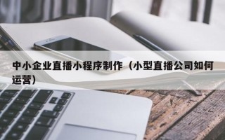 镇江中小企业直播小程序制作（小型直播公司如何运营）