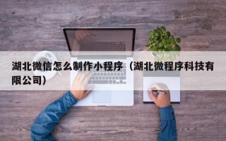 镇江湖北微信怎么制作小程序（湖北微程序科技有限公司）